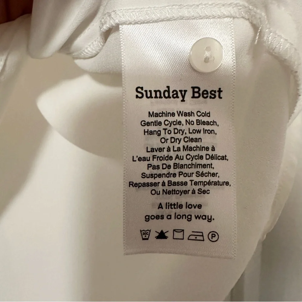 ARITZIA Sunday Best White Ruffle Top - Picture 6 of 7